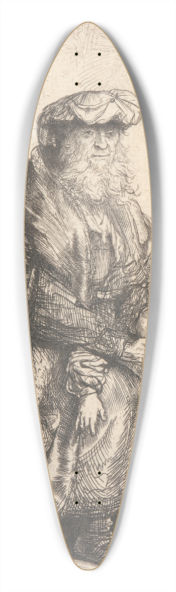 Rembrandt van Rijn - Abrahams Sacrifice 39.3 inch art pintail longboard deck