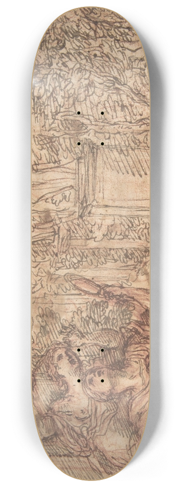 Giuseppe Passeri - Rinaldo and Armida 8.25 inch art skate deck