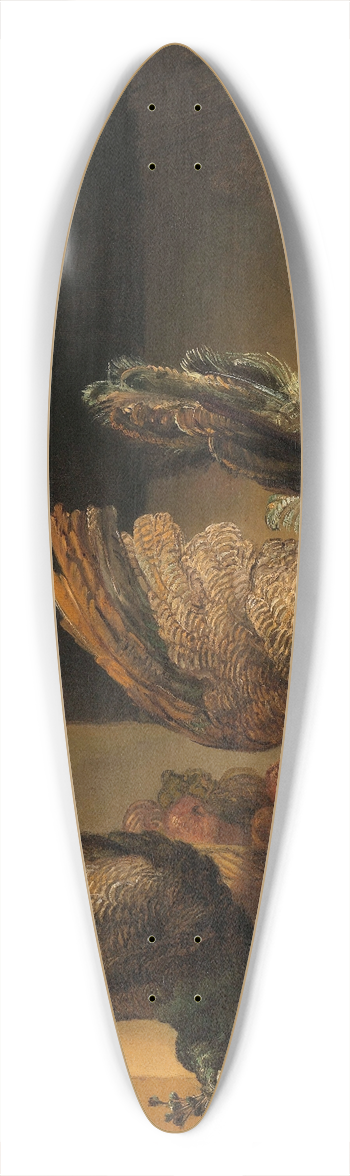 Rembrandt van Rijn - Still Life with Peacocks 39.3 inch art pintail longboard deck