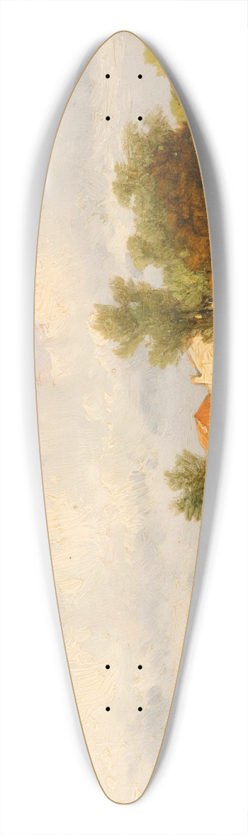 Remigius Adrianus van Haanen - Weite Landschaft mit Heimkehrern 39.3 inch art pintail longboard deck