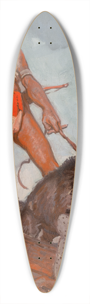 Remington Schuyler - Indian Boy 39.3 inch art pintail longboard deck
