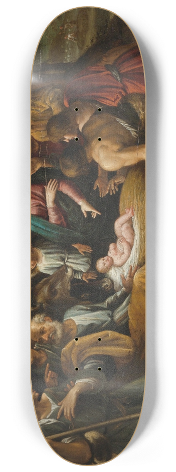 Giuseppe Vermiglio - The Adoration Of The Shepherds 8.25 inch art skate deck