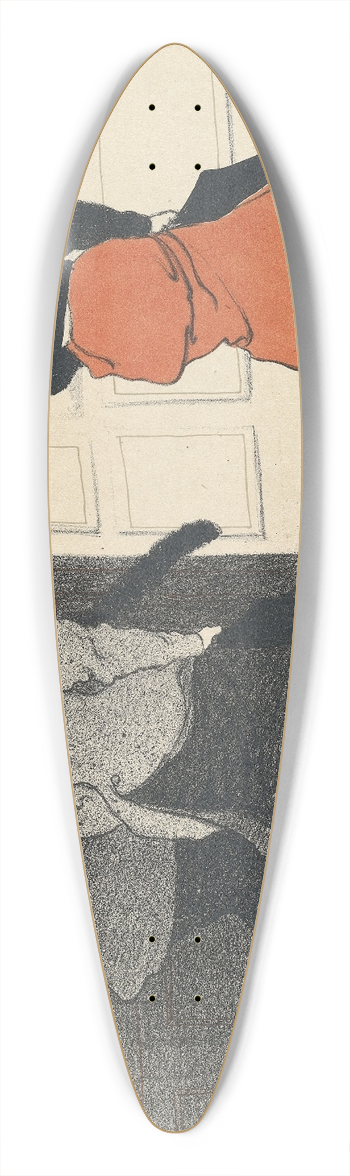 Ren Georges Hermann-Paul - Milliners 39.3 inch art pintail longboard deck