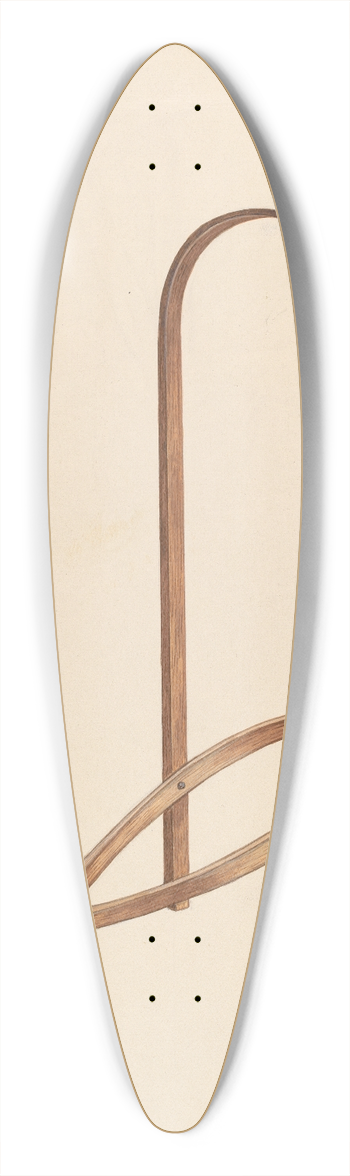 Rex F. Bush - Bootjack 39.3 inch art pintail longboard deck