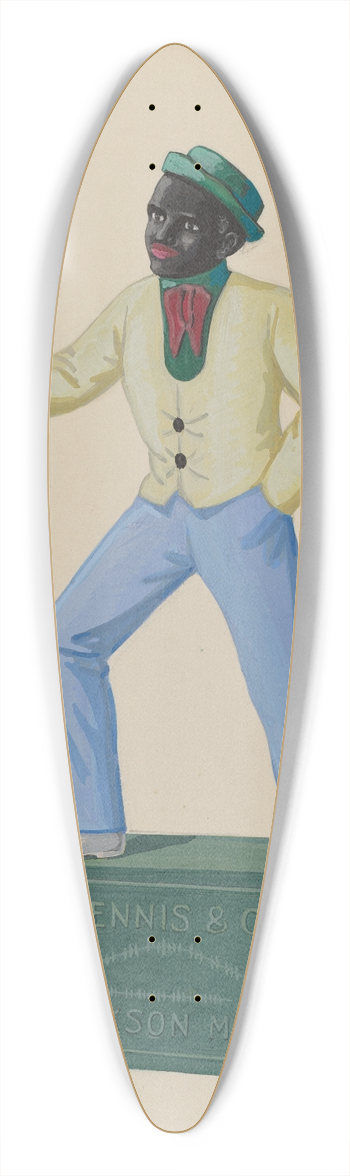 Rex F. Bush - Cast Iron Dobbie 39.3 inch art pintail longboard deck