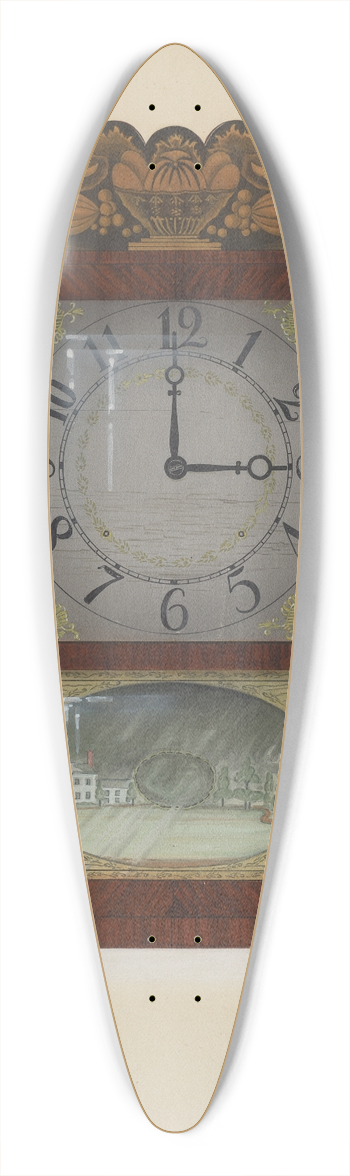 Rex F. Bush - Clock 39.3 inch art pintail longboard deck