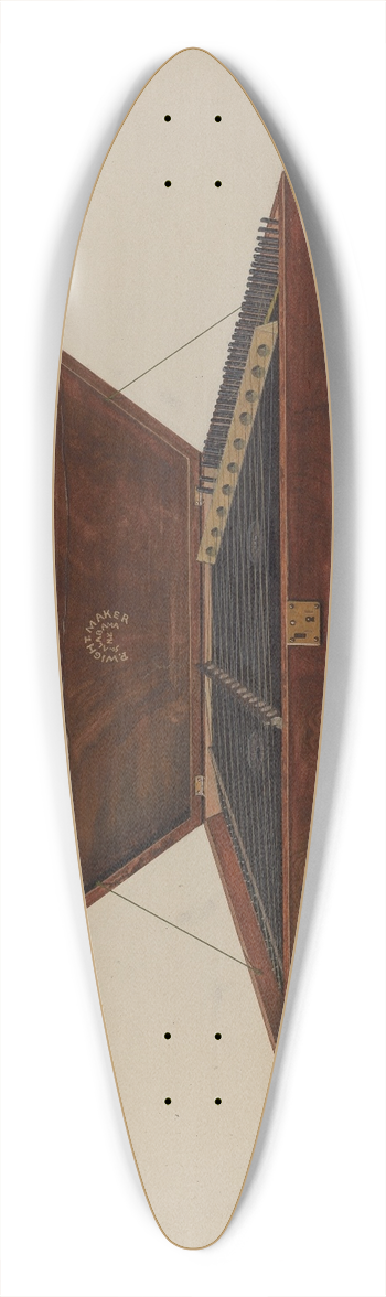 Rex F. Bush - Dulcimer 39.3 inch art pintail longboard deck