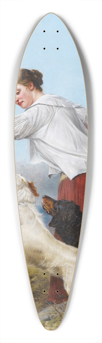 Richard Ansdell - A highland walk 39.3 inch art pintail longboard deck