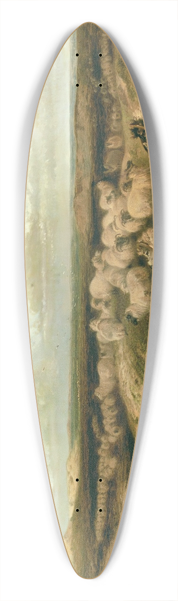 Richard Ansdell - Lytham Common 39.3 inch art pintail longboard deck