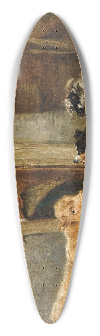 Richard Ansdell - The shepherds home 39.3 inch art pintail longboard deck