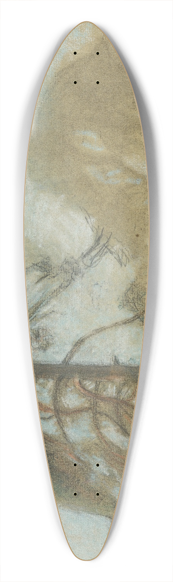 Richard Bergh - Pine Trees Tyres 39.3 inch art pintail longboard deck