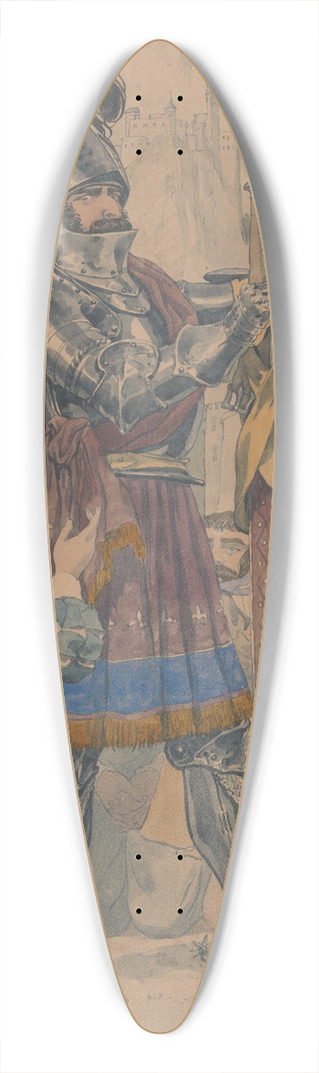 Richard Dadd - Sketch for the Passions; Pride 39.3 inch art pintail longboard deck