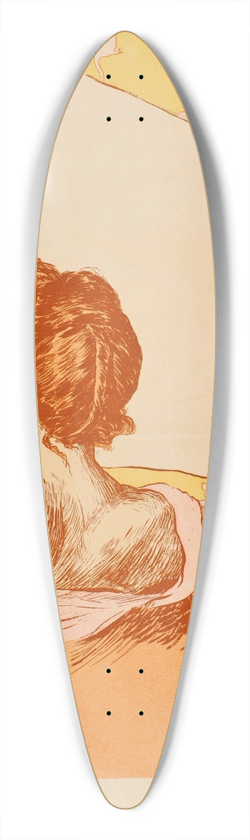 Richard Ranft - Salon des Cent  Exposition Richard Ranft 39.3 inch art pintail longboard deck
