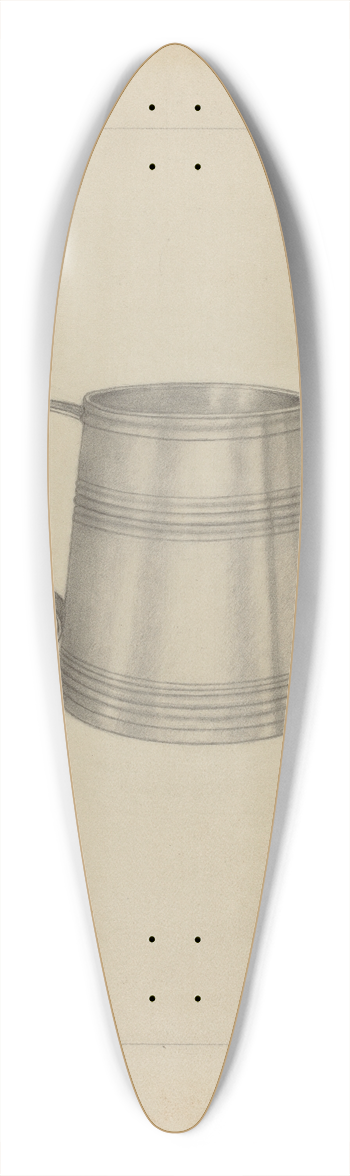 Richard Schoene - Silver Mug 39.3 inch art pintail longboard deck