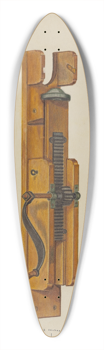 Richard Taylor - Bologna Stuffer 39.3 inch art pintail longboard deck