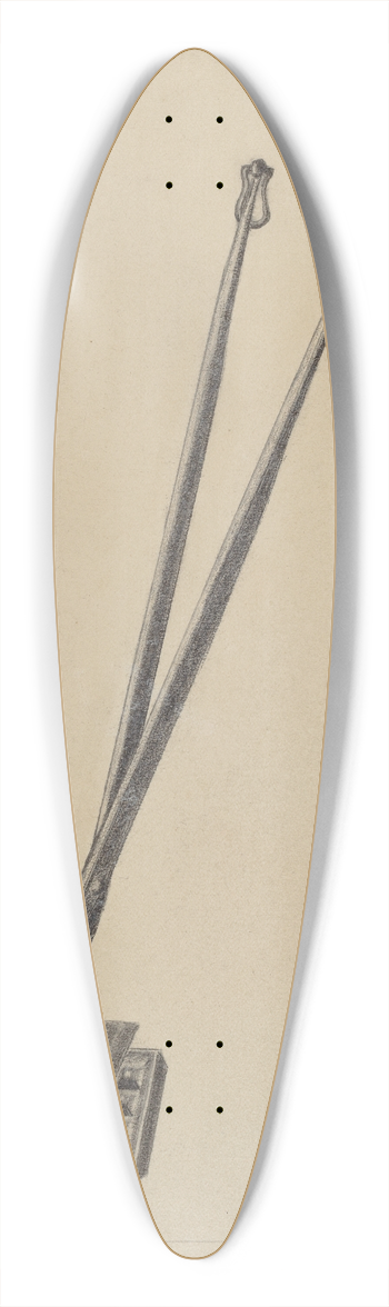 Richard Taylor - Wafer or Waffle Iron 39.3 inch art pintail longboard deck