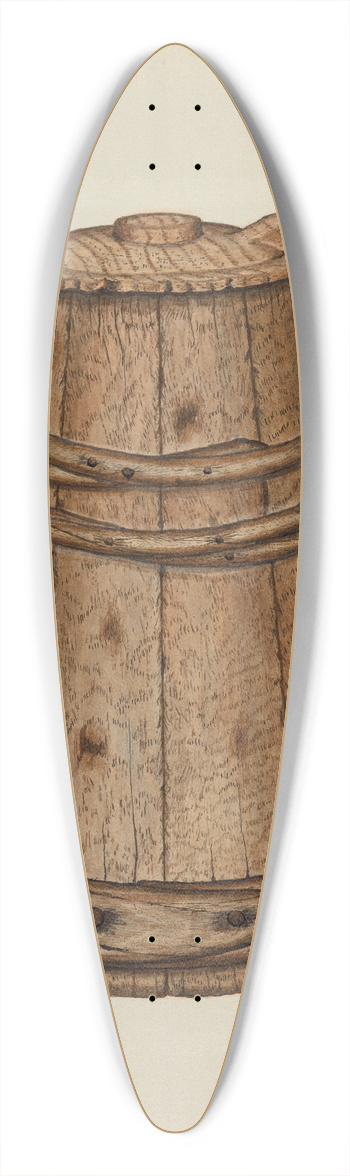 Richard Taylor - Wood Tankard 39.3 inch art pintail longboard deck
