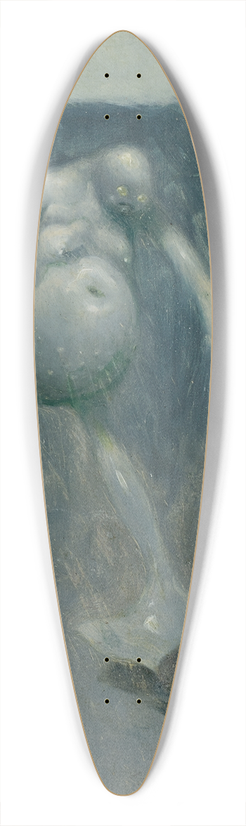 Richard Teschner - Platzregen 39.3 inch art pintail longboard deck