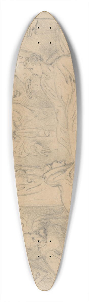 Richard Westall - Christ Raising the Widows Son 39.3 inch art pintail longboard deck