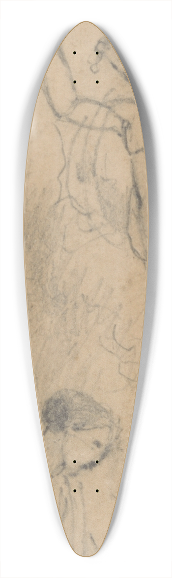 Richard Westall - The Annunciation 39.3 inch art pintail longboard deck