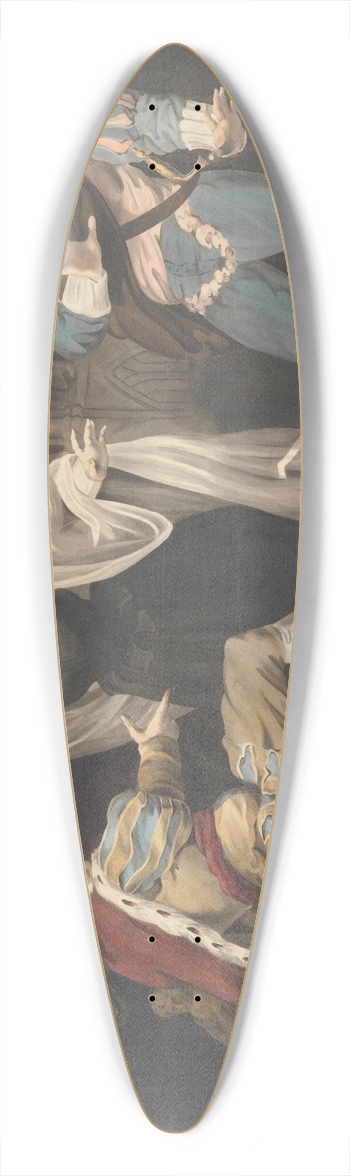 Richard Westall - Theatrical Figures About a Throne 39.3 inch art pintail longboard deck