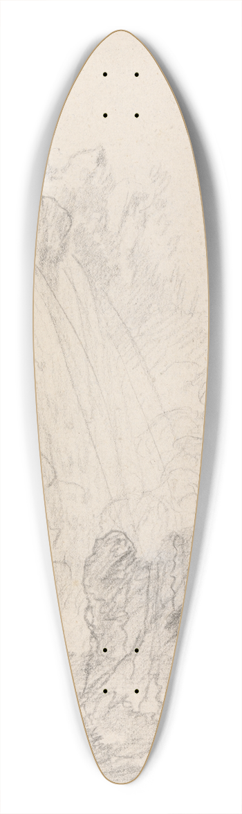 Richard Wilson - The Cascade at Terni 39.3 inch art pintail longboard deck