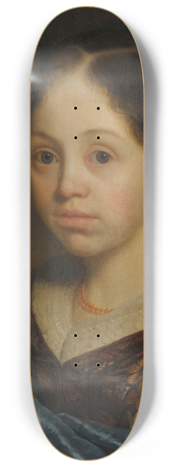Godfried Schalcken - Portrait Of A Girl 8.25 inch art skate deck