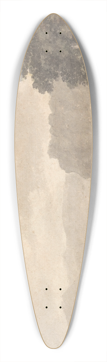 Robert Adam - Figures in a Lakeside Romantic Landscape 39.3 inch art pintail longboard deck