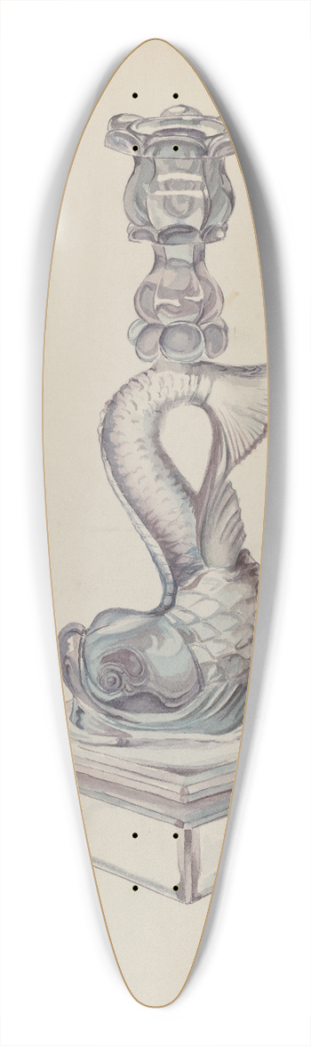 Roberta Elvis - Candlestick 39.3 inch art pintail longboard deck