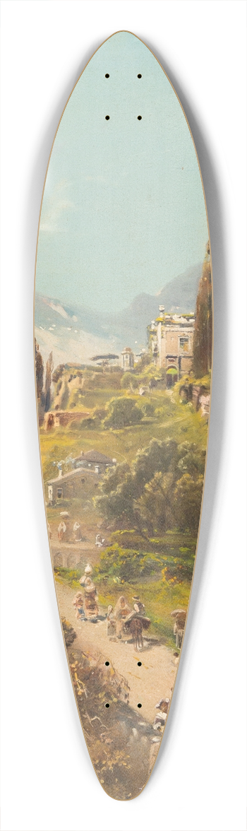 Robert Alott - Riviera di Levante 39.3 inch art pintail longboard deck