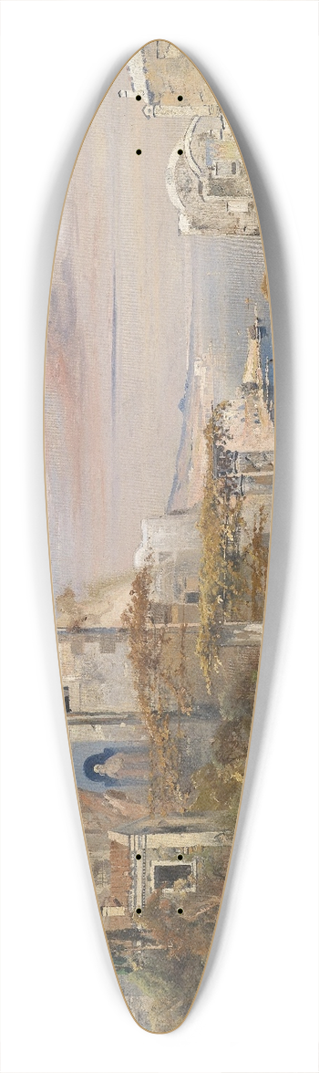 Robert Alott - Sdliches Capriccio 39.3 inch art pintail longboard deck