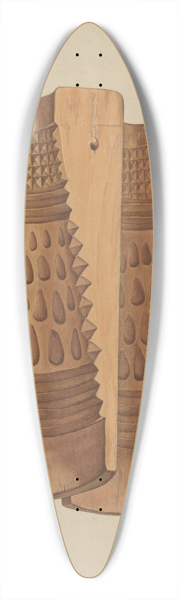 Robert Calvin - Maple Sugar Mold 39.3 inch art pintail longboard deck