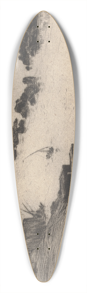 Robert Charles Goff - The Nile 39.3 inch art pintail longboard deck