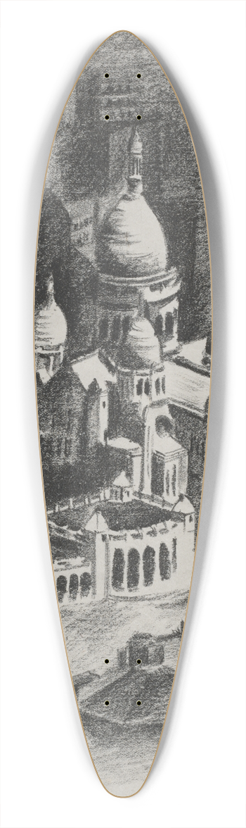 Robert Delaunay - Allo Paris; Frontispiece to book 39.3 inch art pintail longboard deck