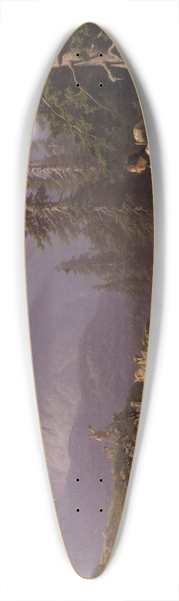 Robert Eberle - Heimkehr von der Alm 39.3 inch art pintail longboard deck
