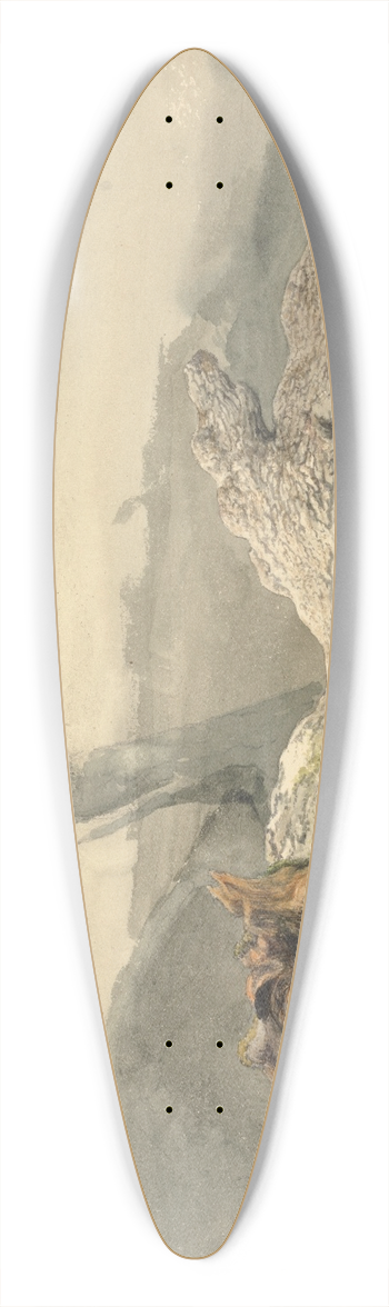 Robert Hills - The Fallen Tree 39.3 inch art pintail longboard deck