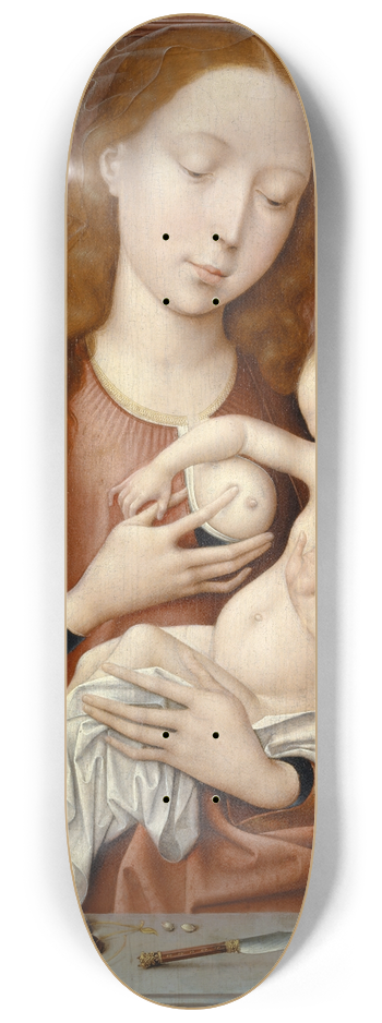 Goossen Van Der Weyden - The Nursing Madonna 8.25 inch art skate deck