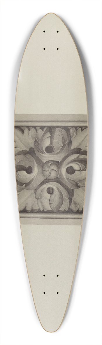 Robert Pohle - Architectural Detail 39.3 inch art pintail longboard deck