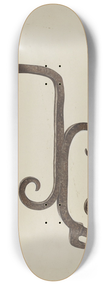 Gordena Jackson - Hand Wrought Iron Candlestick 8.25 inch art skate deck