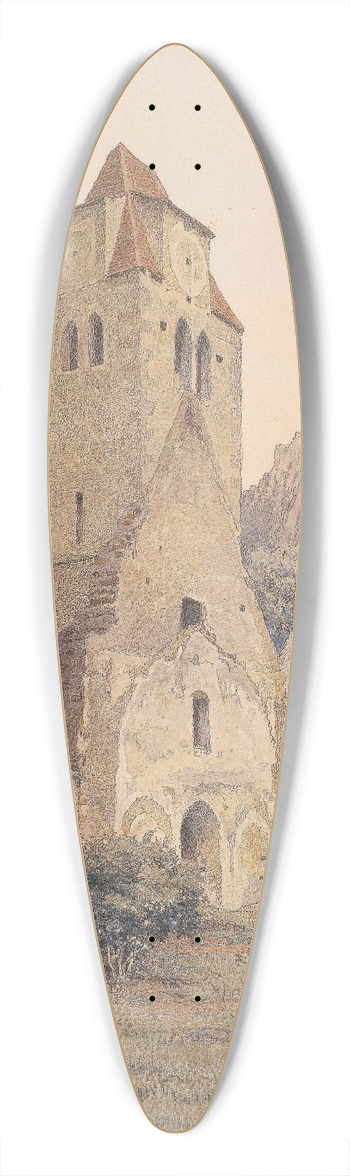 Robert Russ - Aus Drnstein 39.3 inch art pintail longboard deck