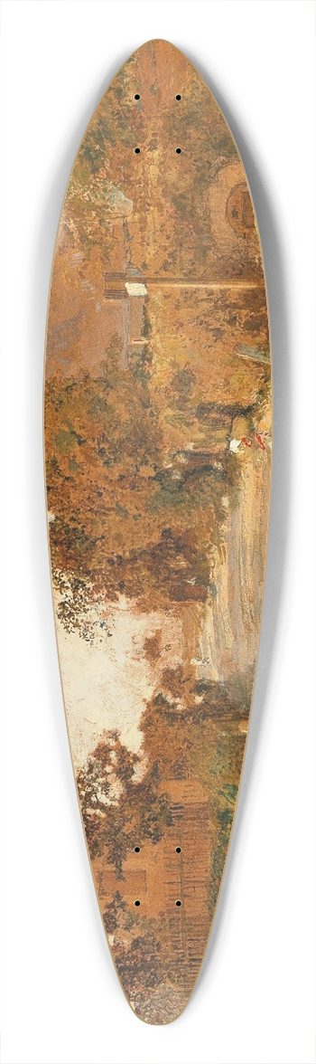 Robert Russ - Tierstudie  Motiv aus Feldsberg 39.3 inch art pintail longboard deck