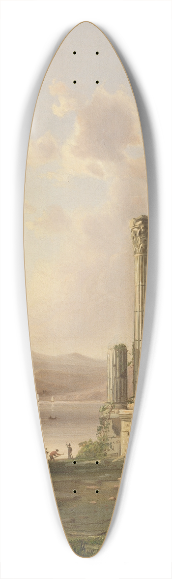 Robert S. Duncanson - Pompeii 39.3 inch art pintail longboard deck