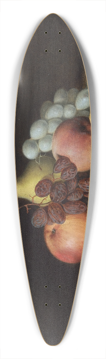 Robert S. Duncanson - Still Life with Fruit and Nuts 39.3 inch art pintail longboard deck