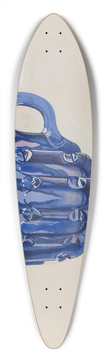 Robert Stewart - Cobalt Blue Cup 39.3 inch art pintail longboard deck
