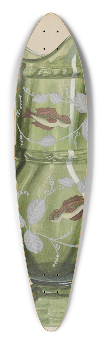 Robert Stewart - Green Pitcher 39.3 inch art pintail longboard deck