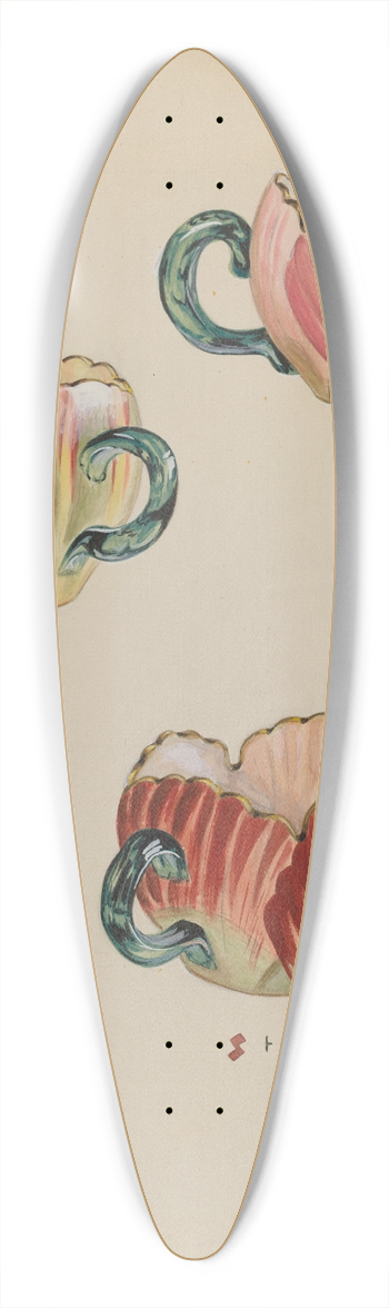 Robert Stewart - Tulip Cups 39.3 inch art pintail longboard deck