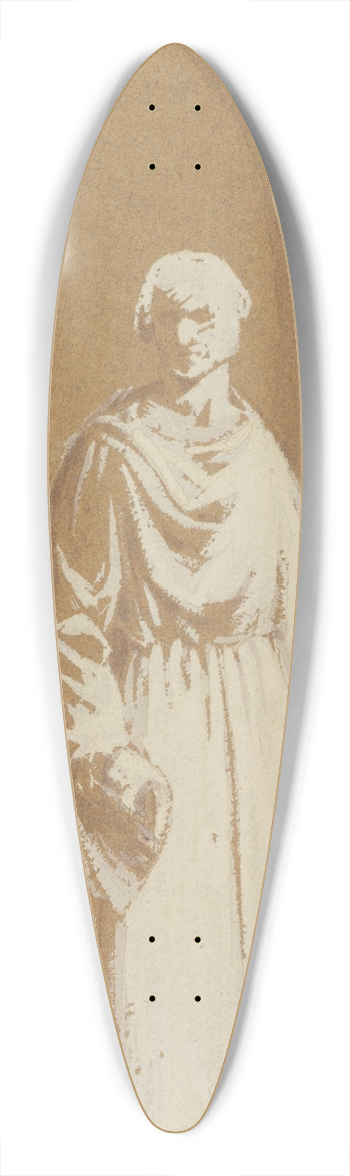 Robert Walter Weir - Robed Man in an Archway 39.3 inch art pintail longboard deck