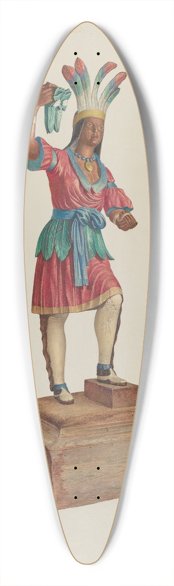 Robert W.R. Taylor - Cigar Store Indian 39.3 inch art pintail longboard deck