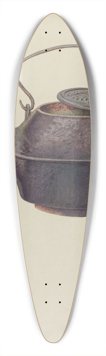 Rocco Navigato - Iron Kettle 39.3 inch art pintail longboard deck