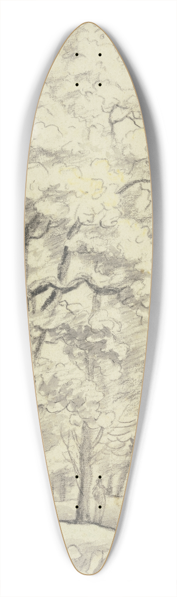 Roelant Roghman - Waldpartie mit zwei Figuren 39.3 inch art pintail longboard deck